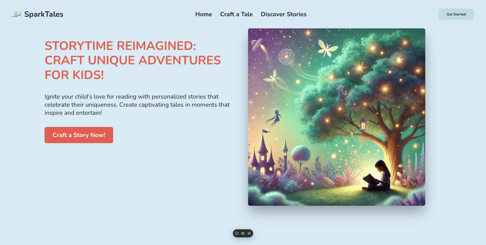 SparkTales — AI storytelling SaaS for parents & educators