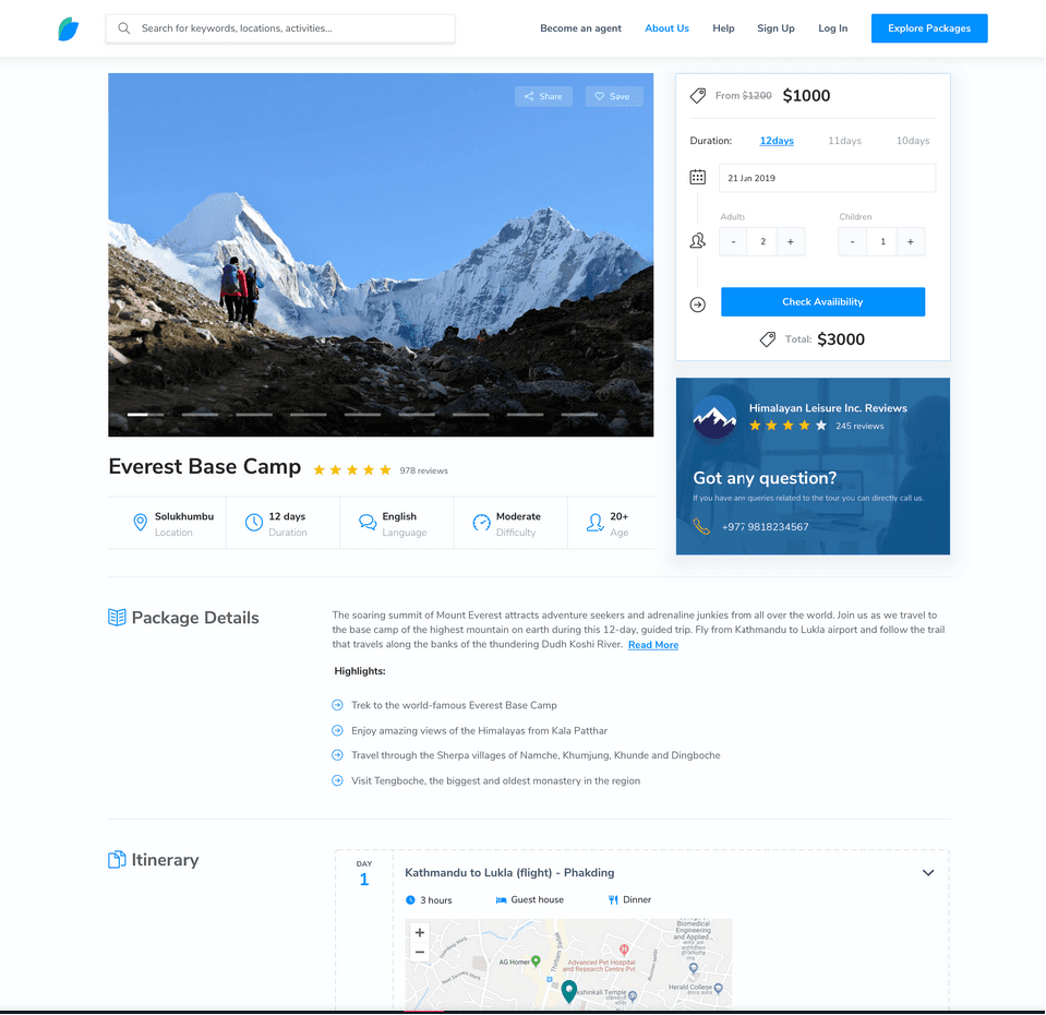 EnRoute Nepal — Airbnb-style travel platform
